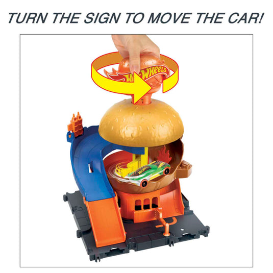 Hot Wheels City Burger Drive-Thru Playset