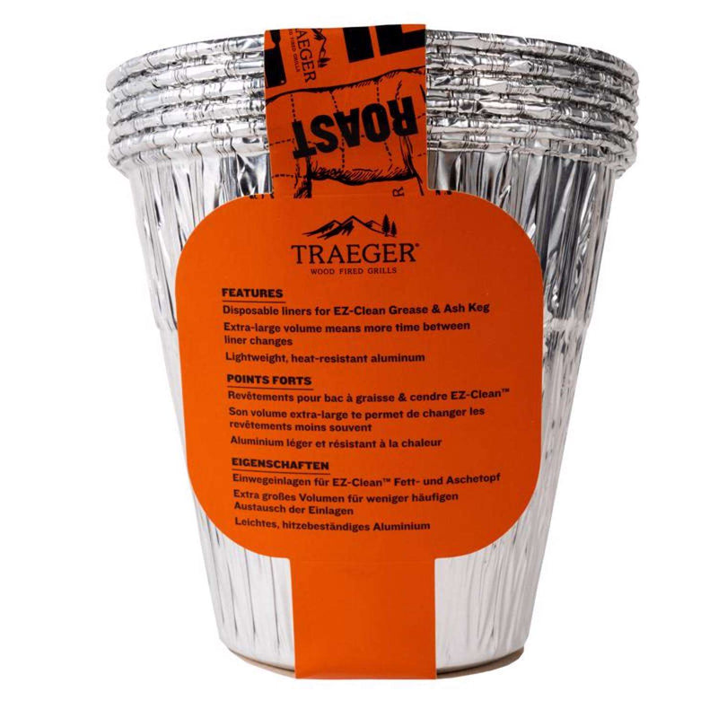 Load image into Gallery viewer, Traeger EZ-Clean Aluminum Grease &amp; Ash Liner 6.3&quot; (5 Pack)
