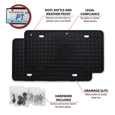Performance Tool Silicone License Plate Frame