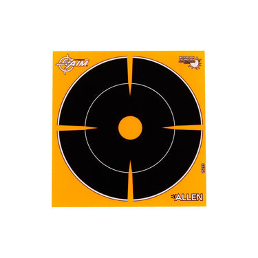 EZ Aim Adhesive Splash Reactive Paper Shooting Targets, Bullseye, 6"W x 6"H 12 Pack