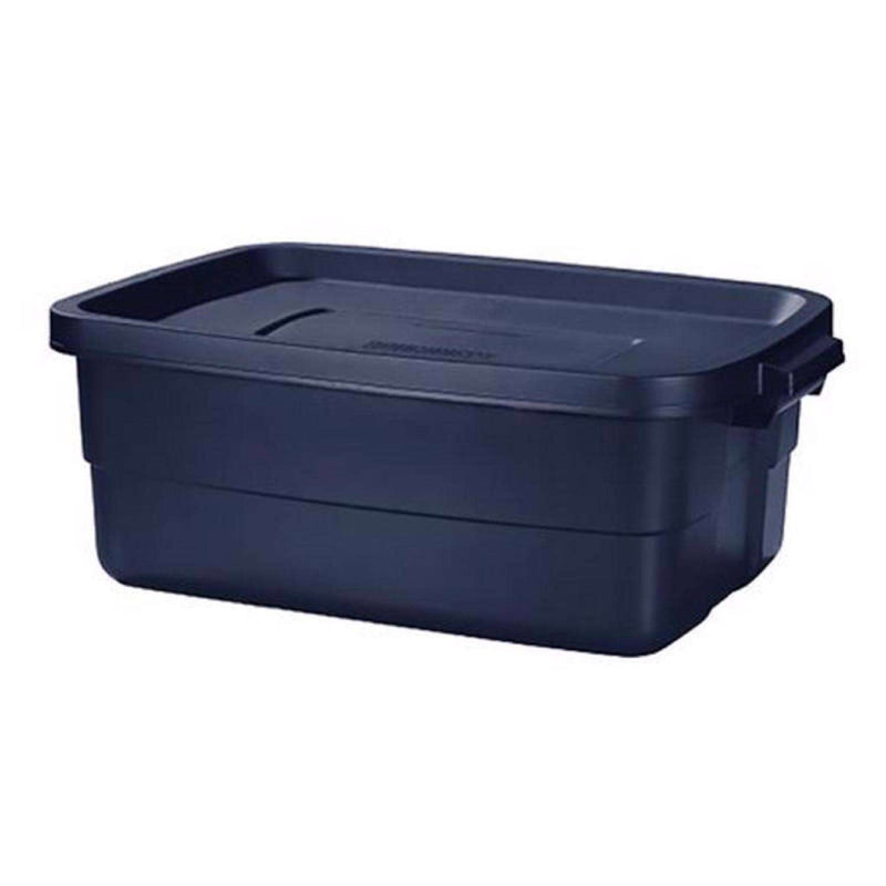 Load image into Gallery viewer, Rubbermaid Roughneck 10 gal Navy Storage Box 8.875 in. H X 15.875 in. W X 23.875 in. D Stackable
