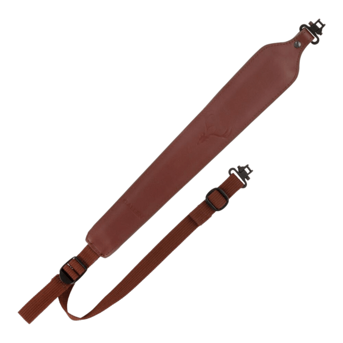 Allen Cobra Rifle Sling w/ Swivels - Leather/Brown