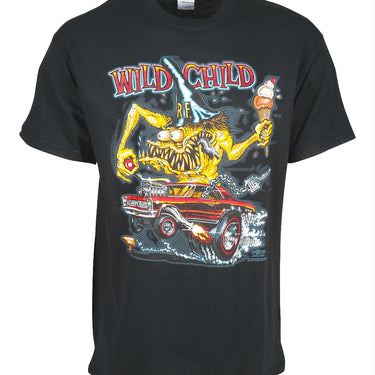 Wild Child Rat Fink T-Shirt (Black) Size XXL