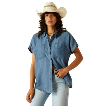 Ariat Vacation Shirt (Chambray) Size XL