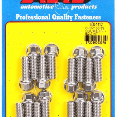ARP Stainless Steel Header Bolts 400-1112
