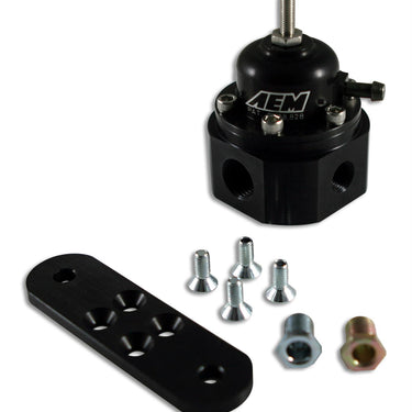 AEM Electronics Billet 20-150 psi Adjustable Fuel Pressure Regulators 25-302BK