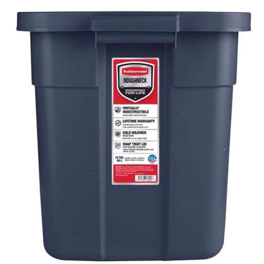 Rubbermaid Roughneck 18 gal Navy Storage Box 16.375 in. H X 15.875 in. W X 23.875 in. D Stackable