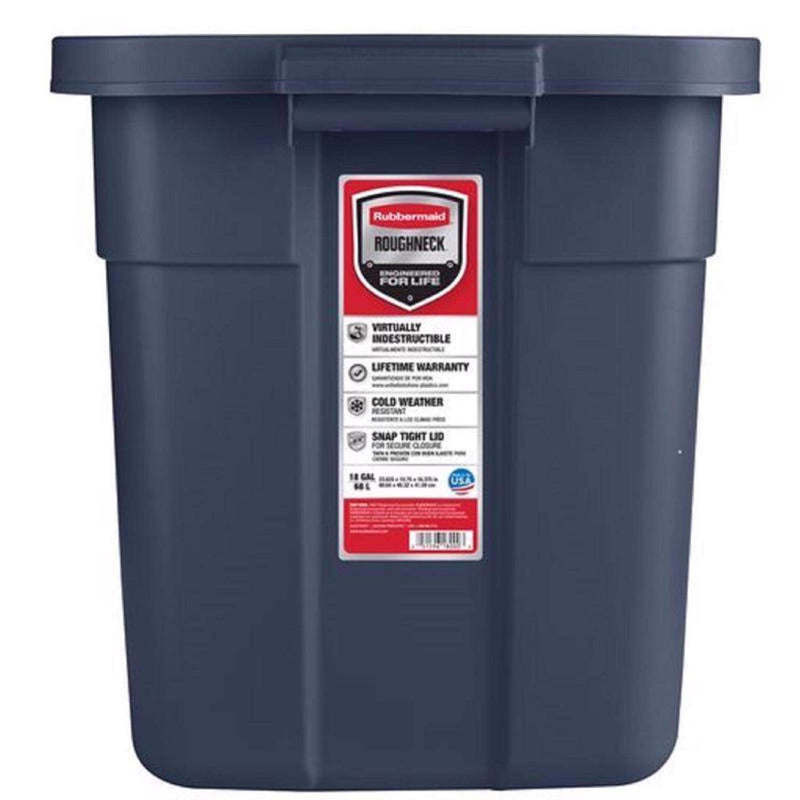 Load image into Gallery viewer, Rubbermaid Roughneck 18 gal Navy Storage Box 16.375 in. H X 15.875 in. W X 23.875 in. D Stackable
