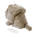 Back view of the Minecraft Food Mode Dennis wolf plush with its bone accessory