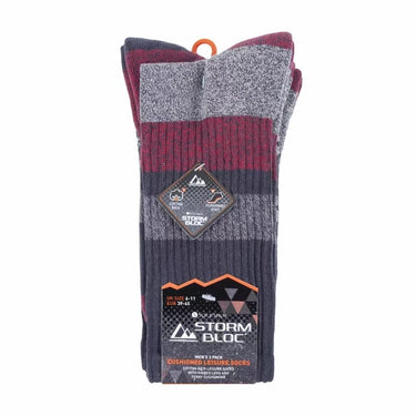 Storm Valley - 3 Pack Mens Cushion Sole Lightweight Breathable Cotton Hiking Socks