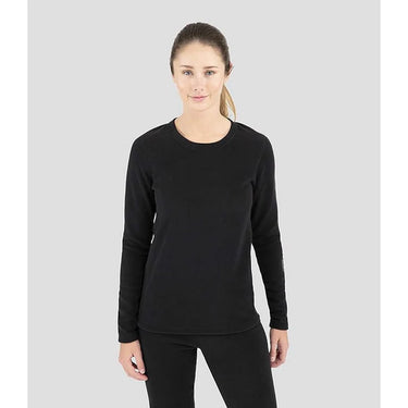 Terramar Women's 4.0 Heritage Fleece Crew Shirt (Black) Size M