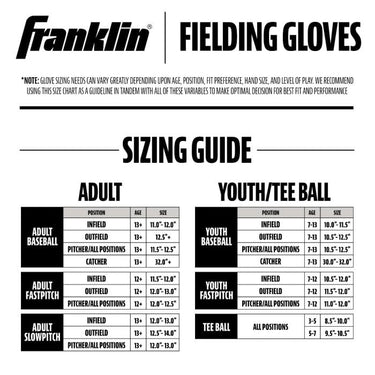 Franklin Sports 11" Field Master Fielding Glove (Tan/Black) Right-Hand Throw
