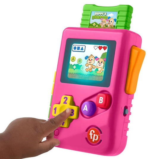 Fisher-Price Laugh & Learn Lil' Gamer - Pink Edition ~ Educational Activity Toy for Babies and Toddlers Inspired by Nintendo