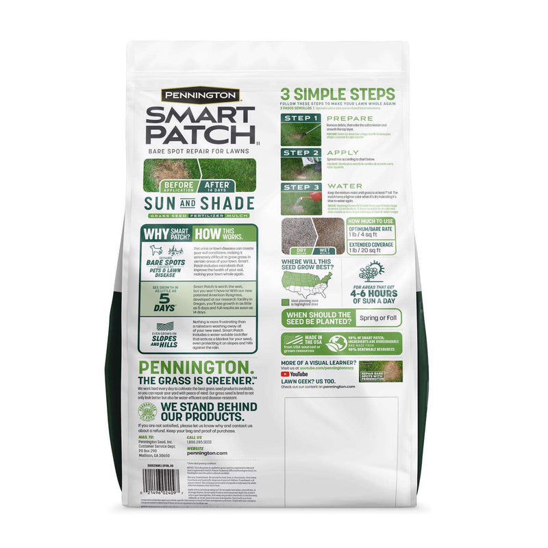 Load image into Gallery viewer, Pennington Smart Patch Mixed Sun or Shade Seed/Fertilizer/Mulch Repair Kit 10 lb
