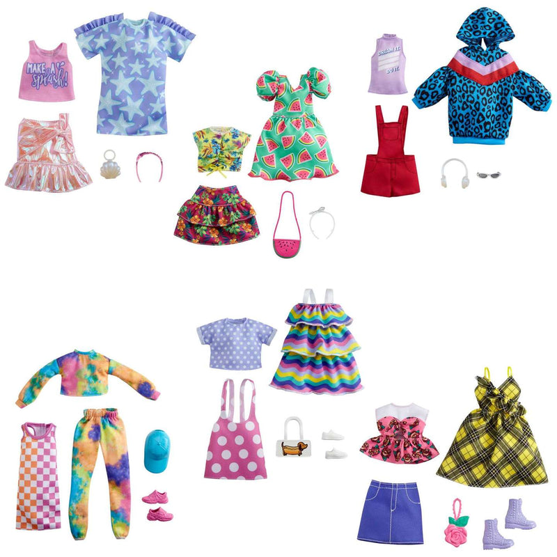 Load image into Gallery viewer, Barbie Clothes - 2 Outfits &amp; 2 Accessories for Barbie Assorted
