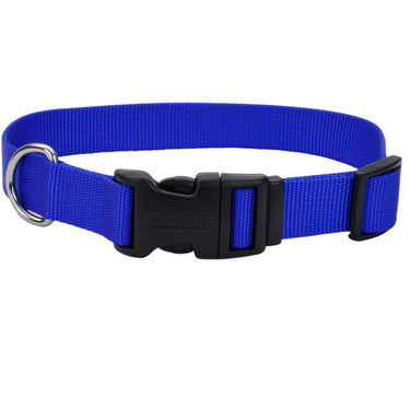Coastal Adjustable Nylon Dog Collar with Plastic Buckle (Blue) Size 8-12"