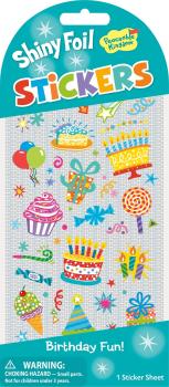 Birthday Fun Shiny Foil Stickers