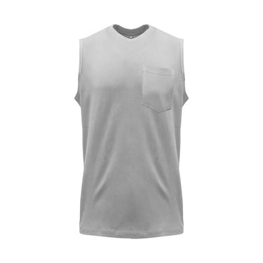 Key Brand Spartan Sleeveless Pocket Tee (Heather Grey) Size 4XL