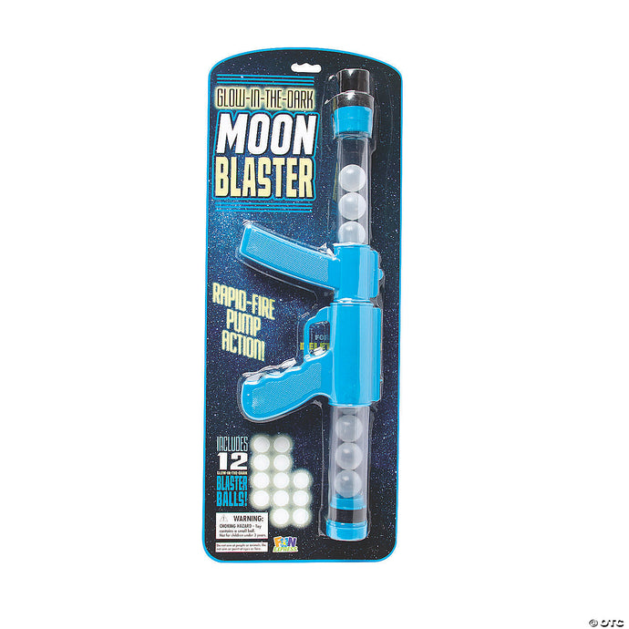 Blue Glow-in-the-Dark Moon Blaster Guns