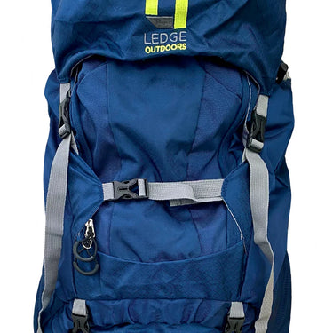 Ledge Kinetic 60 Liter Hiking Backpack (Blue)