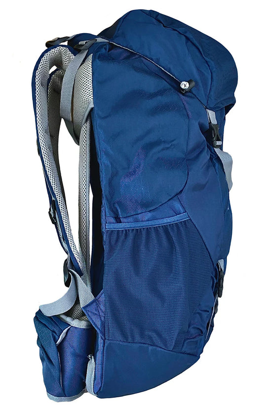 Ledge Kinetic 60 Liter Hiking Backpack (Blue)