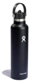 Load image into Gallery viewer, HYDRO FLASK 24OZ STAND FLEX STRAW CAP BLACK
