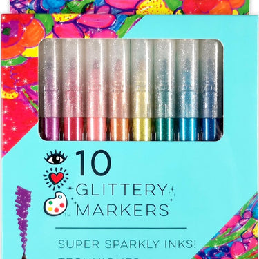 10 Glittery Markers