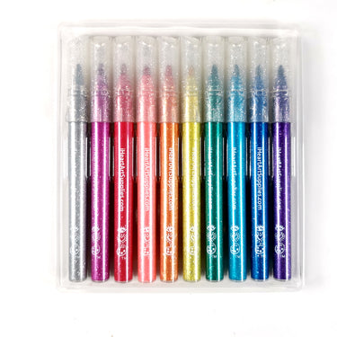 10 Glittery Markers