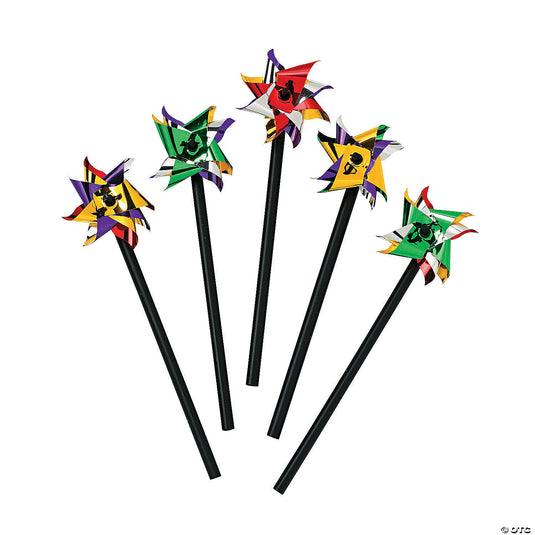 Plastic Mini Two-Tone Pinwheels