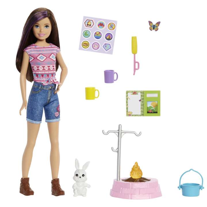 Load image into Gallery viewer, Barbie It Takes Two Skipper Camping Doll With Pet Bunny
