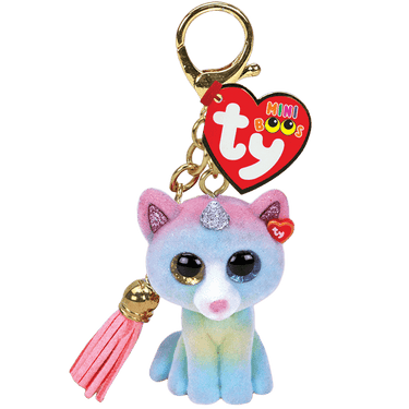 TY Heather Cat Keychain