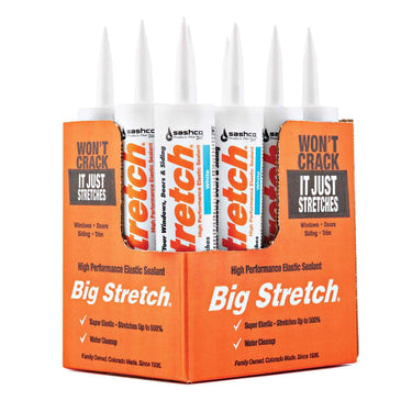 Sashco Big Stretch White Elastomeric Acrylic Latex Door/Siding/ Window Caulk 10.5 oz