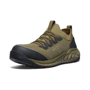 Keen Men's Arvada Shift Work Sneaker (Carbon Toe) Martini Olive/Black 15EE