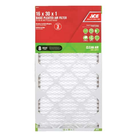 Load image into Gallery viewer, Ace 16 in. W X 30 in. H X 1 in. D Synthetic 8 MERV Pleated Air Filter 1 pk
