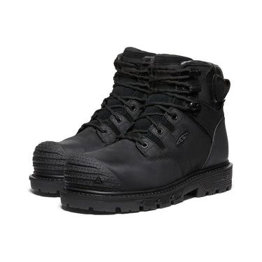 Keen Men's Camden 6" Waterproof Boot (Carbon Toe) Black/Black 11.5EE