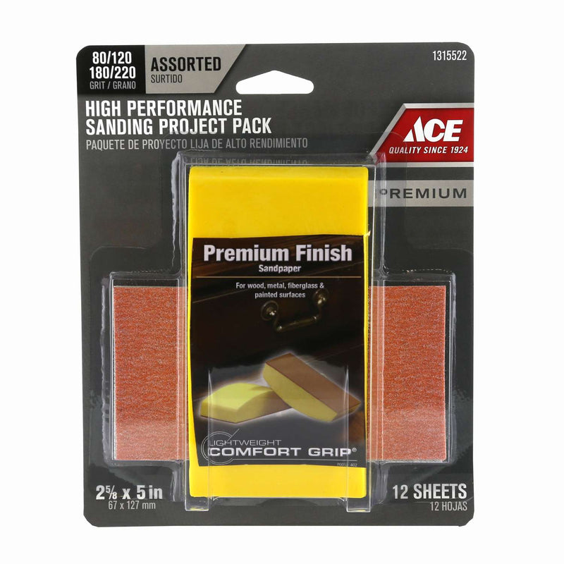 Load image into Gallery viewer, Ace 2-5/8 in. W X 5 in. L Assorted 220 Grit Sanding Block Kit
