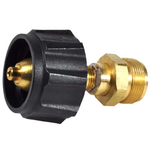 Load image into Gallery viewer, Mr. Heater 1 in. D Brass End Fitting w/Acme Nut x Male Throwaway Cylinder Thread Cylinder Adapter
