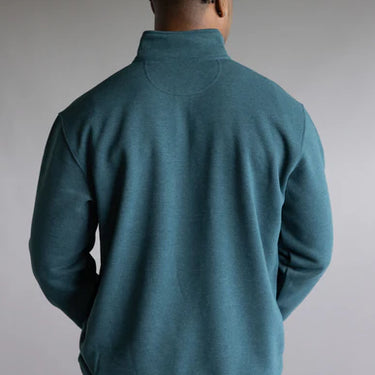 Carhartt Loose Fit Midweight Quarter-Zip Mock-Neck Sweatshirt (Greenstone) Size L