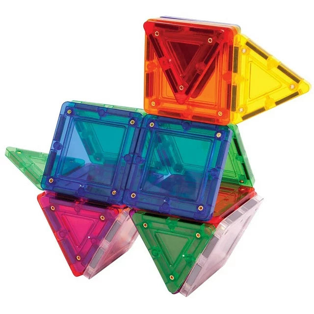 Load image into Gallery viewer, Tileblox Rainbow Multicolor Magnetic Tiles 20 Pieces

