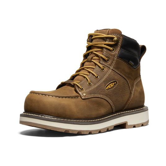 Keen Men's Cincinnati 6" Waterproof 90° Heel Boot (Carbon-Fiber Toe) 12D Belgain/Sandshell