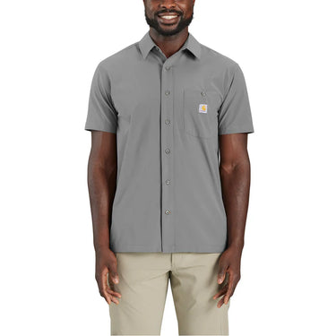 Carhartt Force Sun Defender™ Woven Relaxed Short Sleeve Shirt (Steel) Size L