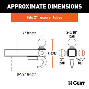 CURT Tri-Ball Mount