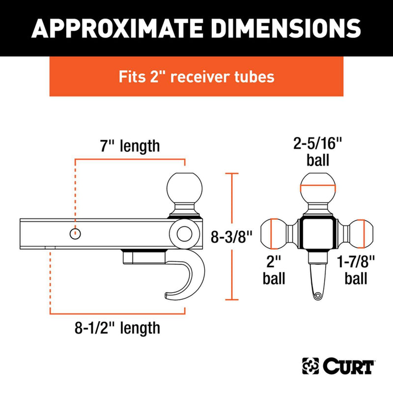 Load image into Gallery viewer, CURT Tri-Ball Mount
