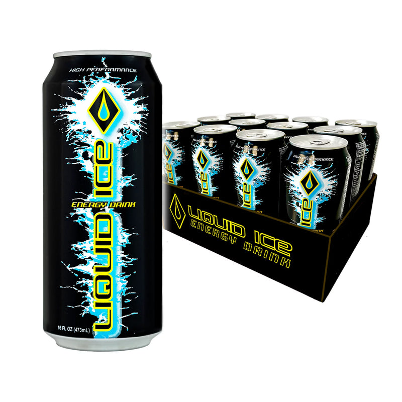 Load image into Gallery viewer, Liquid Ice Energy Drink - Supreme Classic (16 Fl Oz, 12 Count)
