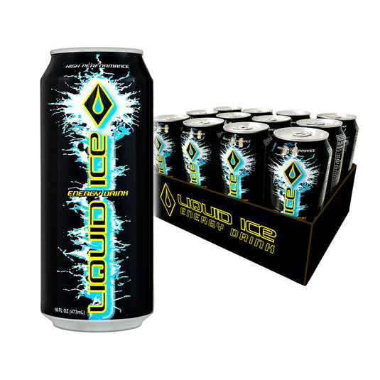 Liquid Ice Energy Drink - Supreme Classic (16 Fl Oz, 12 Count)