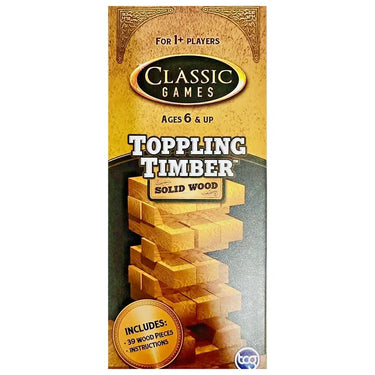 Classic Games - Solid Wood Toppling Timber