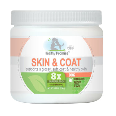 Four Paws Healthy Promise Soft Liver Dog Supplements for Skin and Coat Soft Chews