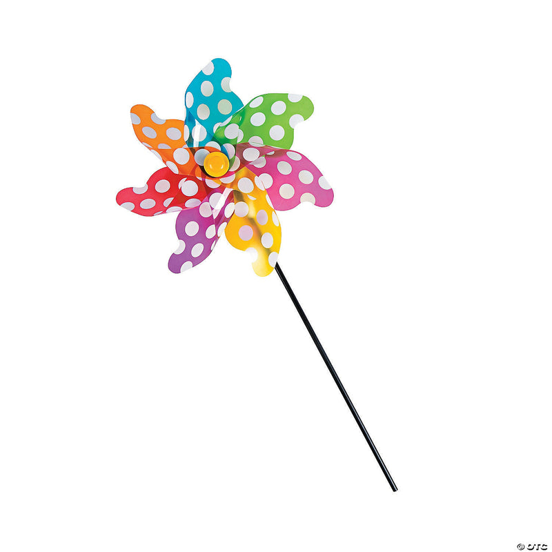 Load image into Gallery viewer, Colorful Polka Dot Pinwheel
