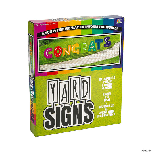 Congrats Letter Yard Signs