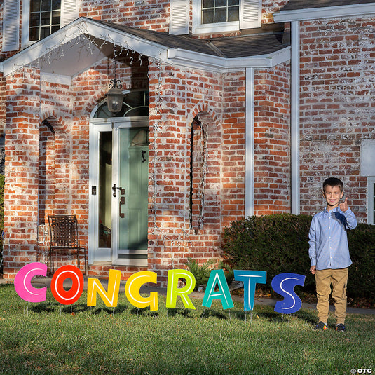 Congrats Letter Yard Signs